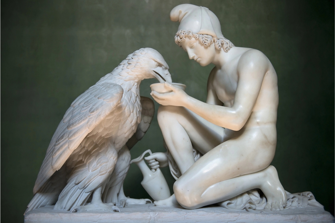 Ganymede with Jupiter Eagle by Bertel Thorvaldsen Credits irisphoto11 Deposit Photos