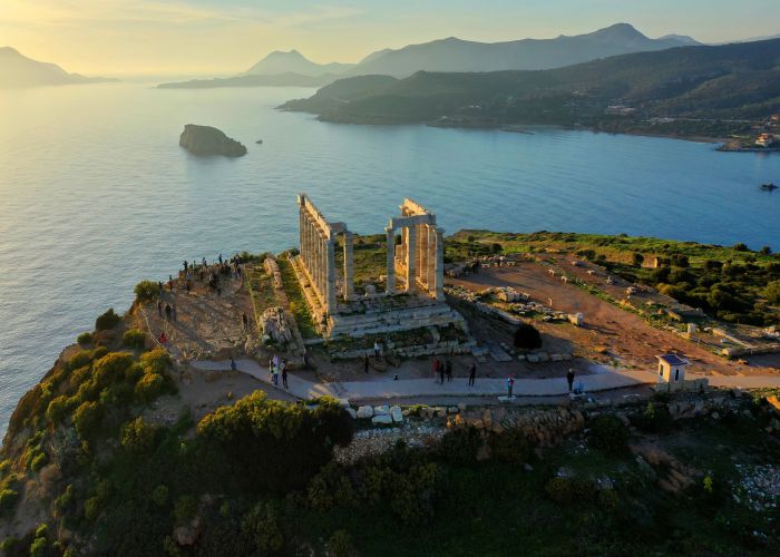 Sounio Aerial motion shutterstock