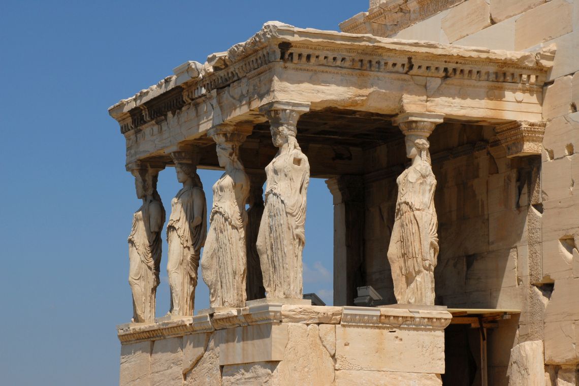 erechtheion temple front tempic canva